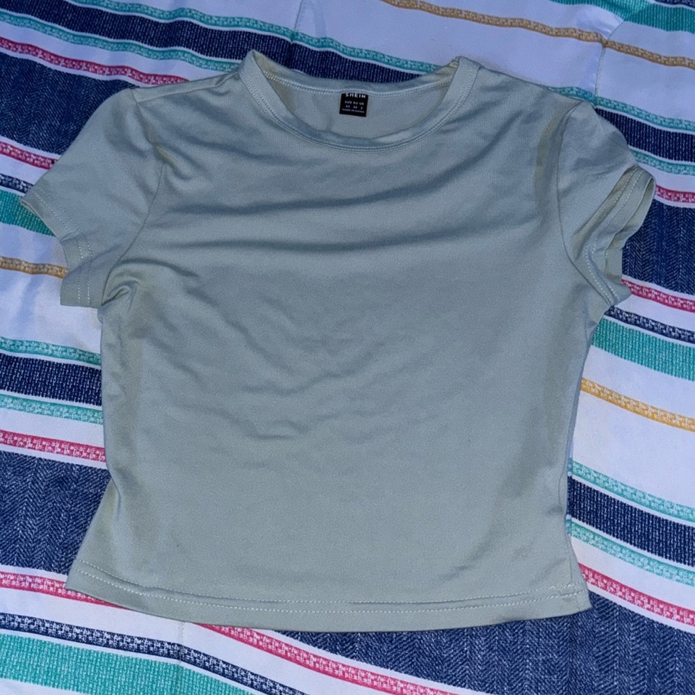 I am selling this Celadon colored crop top from SHEIN. XS